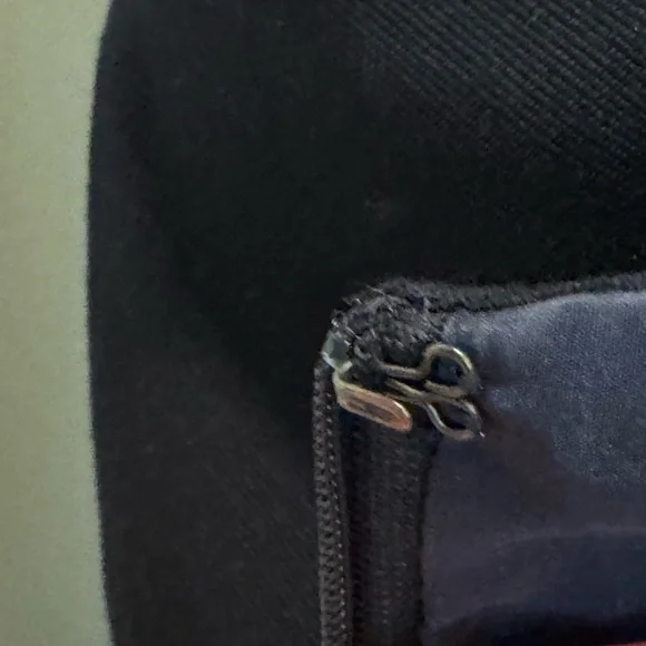 Orla Kiely Tiered Ruffle Dress | Dark Navy |Sleeveless Size 4 - Picture 14 of 16